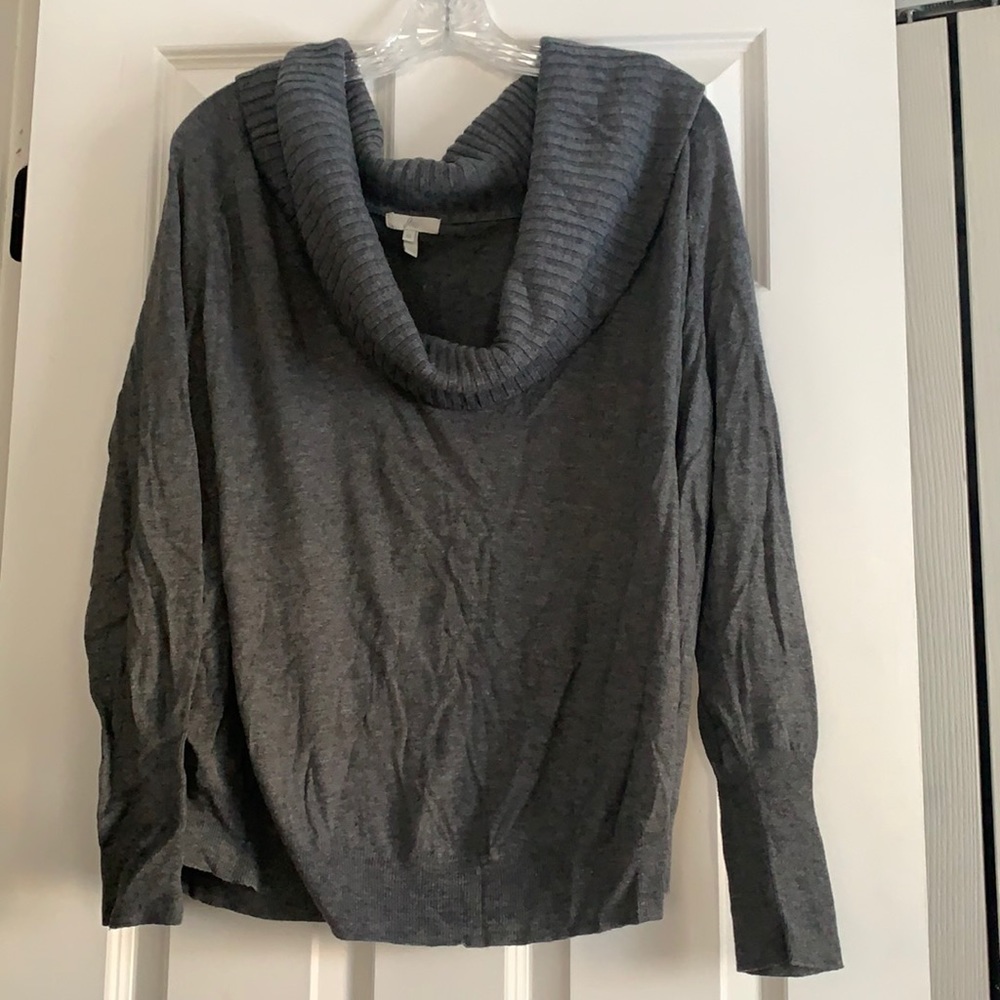 Joie cowl neck light sweater.  Super cute.  Size M. Gray.
